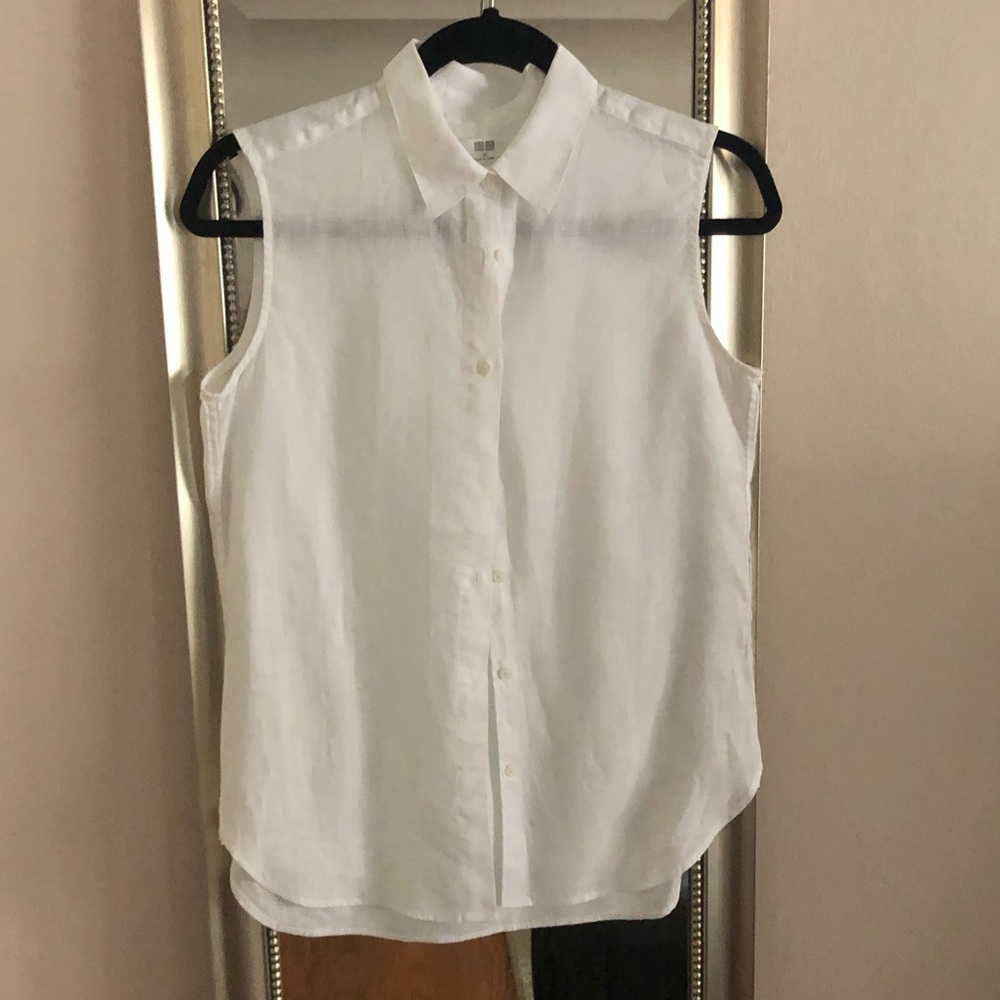 Uniqlo - Linen Sleeveless Shirt
